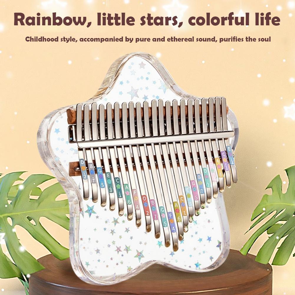 Musical Instrument Kalimba - بيانو إصبعي محمول بـ 21/17 مفتاحًا،