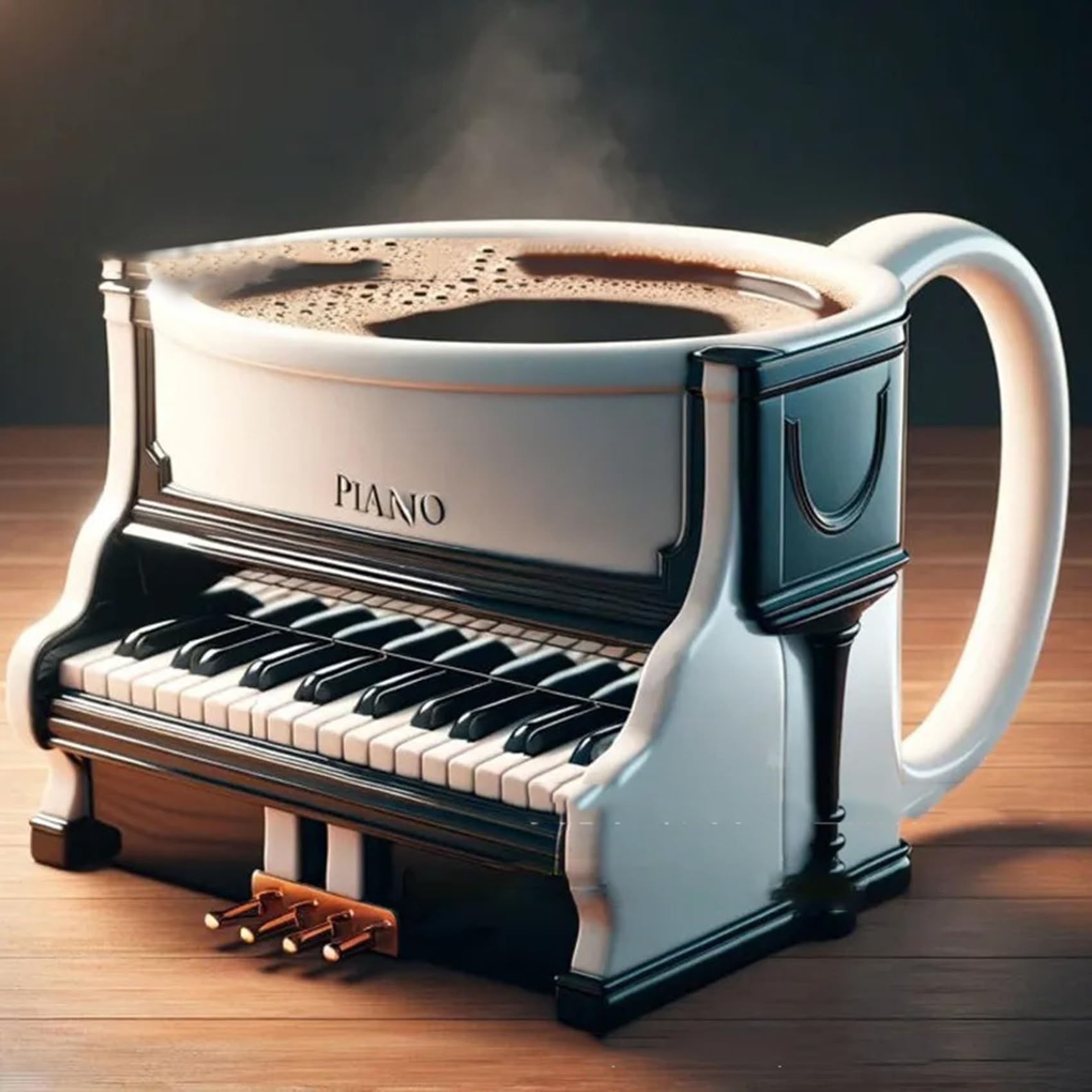 Musical Instrument Like Piano - كوب قهوة للآلات الموسيقية المبتكرة، كوب