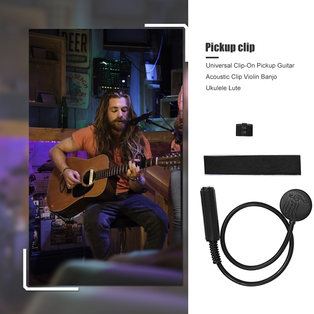 Musical Instrument Amplifier - مشبك لاقط صوت بيزو عالمي للآلات