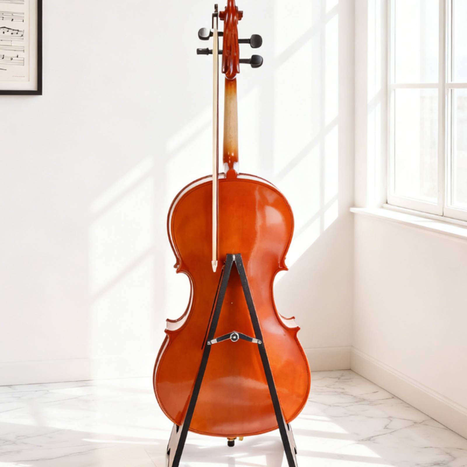 Musical Instrument Cello - حامل تشيلو أرضي بتصميم أنيق، حامل