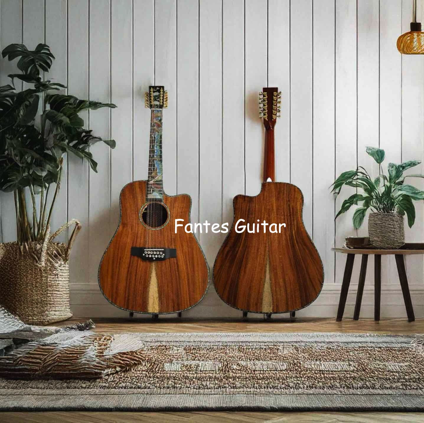 Acoustic Guitar Dreadnought - جيتار أكوستيك كهربائي فاخر مصنوع يدويًا