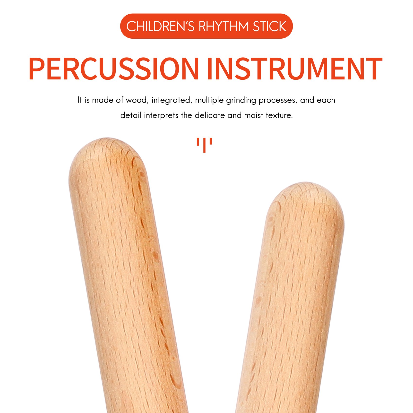 Musical Instrument Percussion - L79A 6 أزواج من العصي الخشبية
