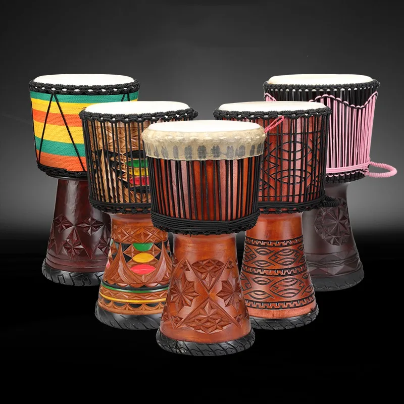 Musical Instrument Percussion - 12 بوصة Djembe الماهوجني الأفريقي طبل