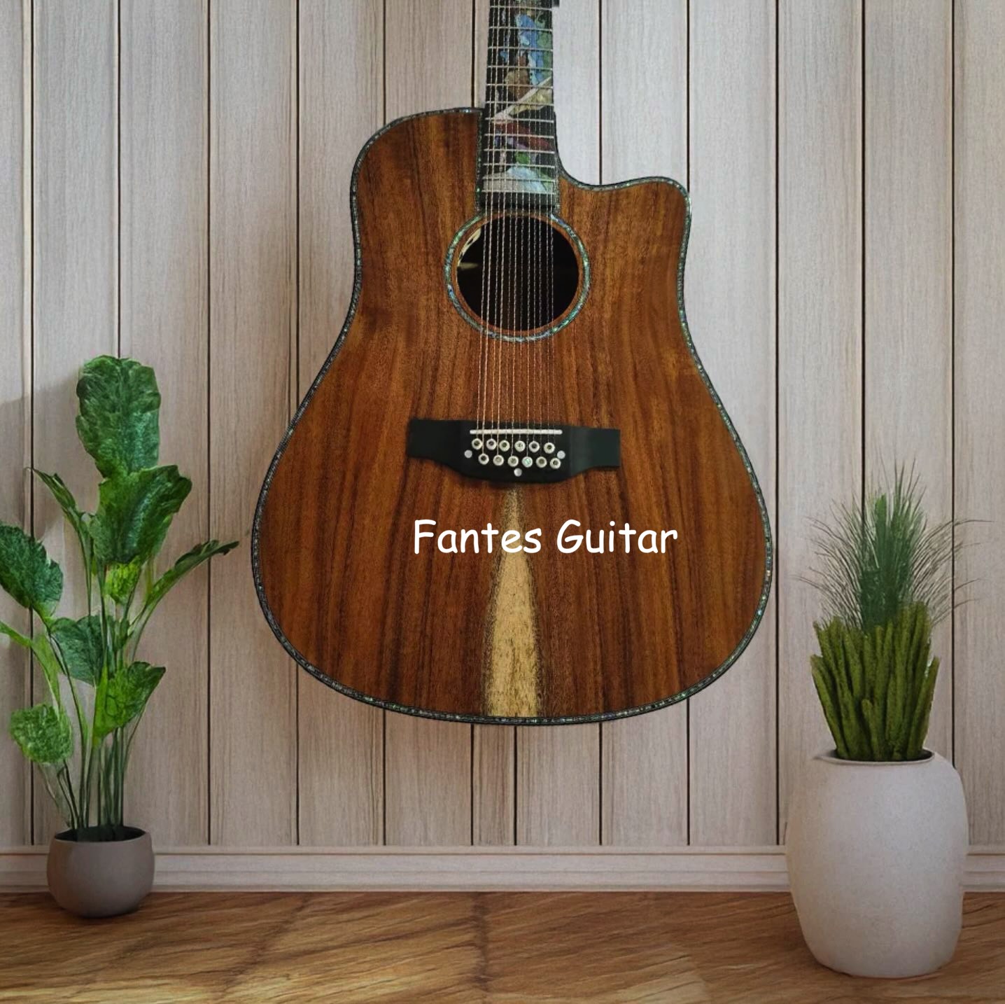 جيتار أكوستيك كهربائي فاخر مصن - مراجعة Acoustic Guitar Dreadnought وسعره