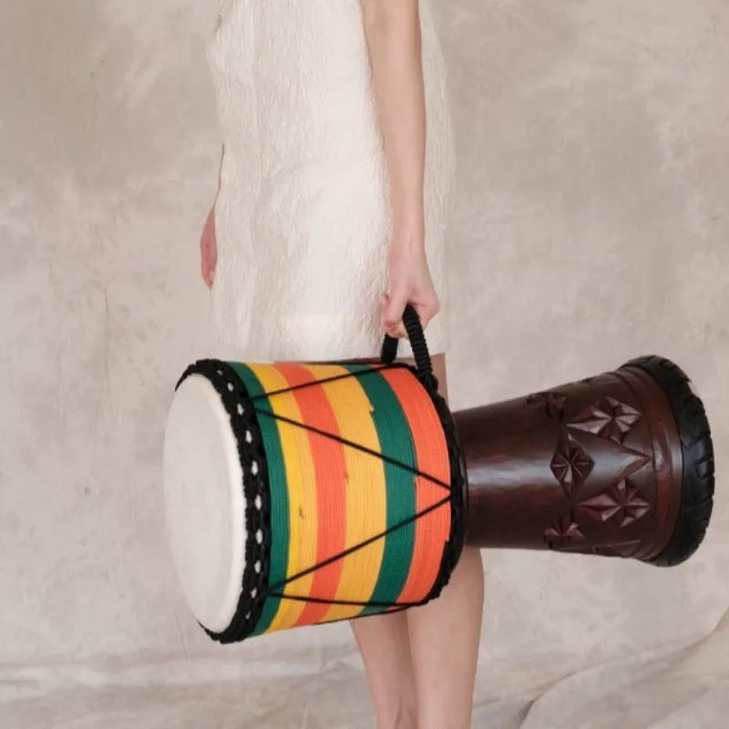 12 بوصة Djembe الماهوجني الأفر - مراجعة Musical Instrument Percussion وسعره