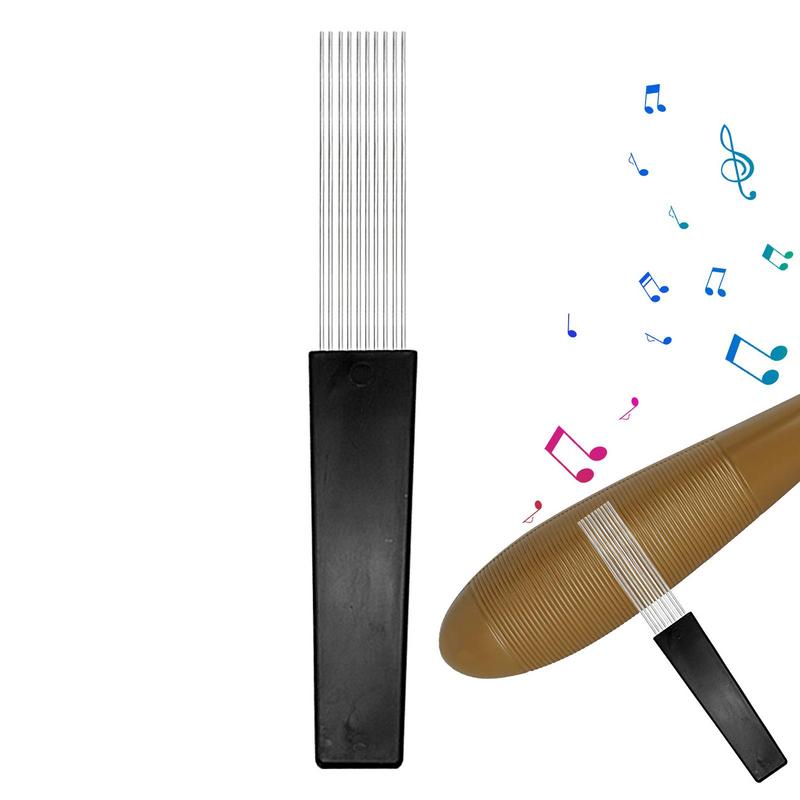 Guiro مكشطة معدنية فرشاة Guiro - مراجعة Guiro Scraper Instrument وسعره