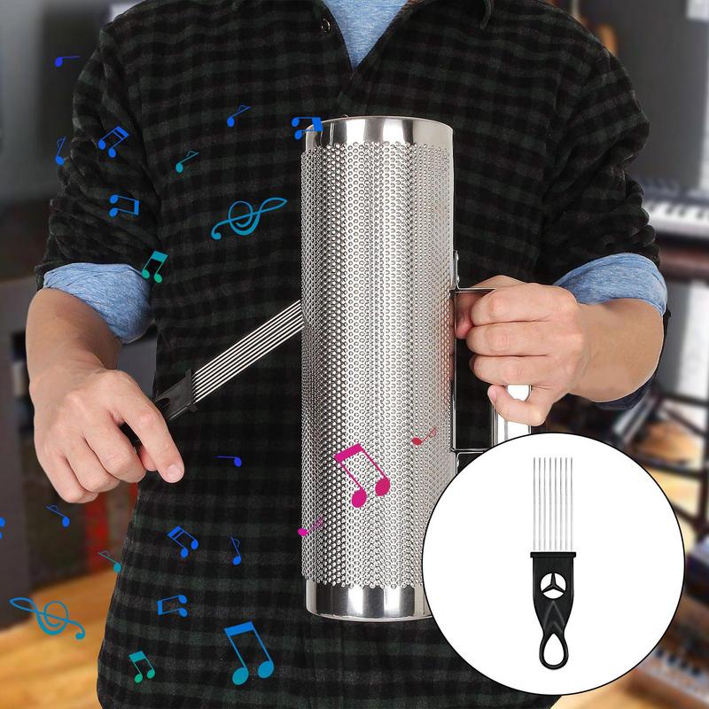 Guiro مكشطة معدنية فرشاة Guiro - مراجعة Guiro Scraper Instrument وسعره