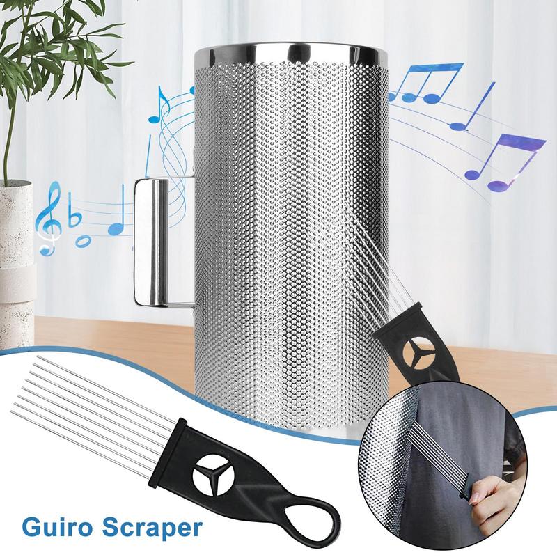 Guiro مكشطة معدنية فرشاة Guiro - مراجعة Guiro Scraper Instrument وسعره