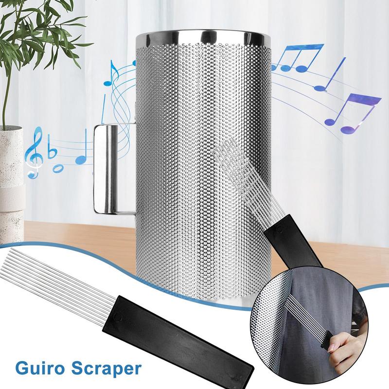 Guiro مكشطة معدنية فرشاة Guiro - مراجعة Guiro Scraper Instrument وسعره