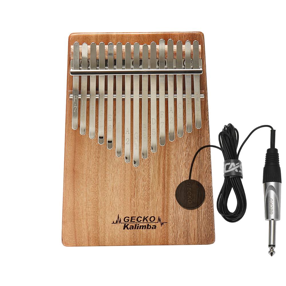 GECKO 15 مفتاح كاليمبا G لهجة  - مراجعة Musical Instrument Kalimba وسعره