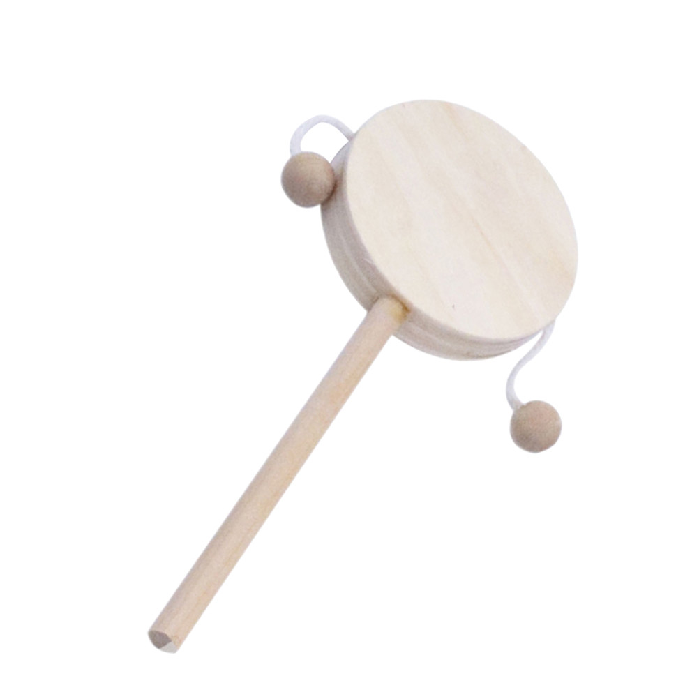 طقم واحد من طبول الخشخيشة الخش - مراجعة Musical Instrument Diy وسعره