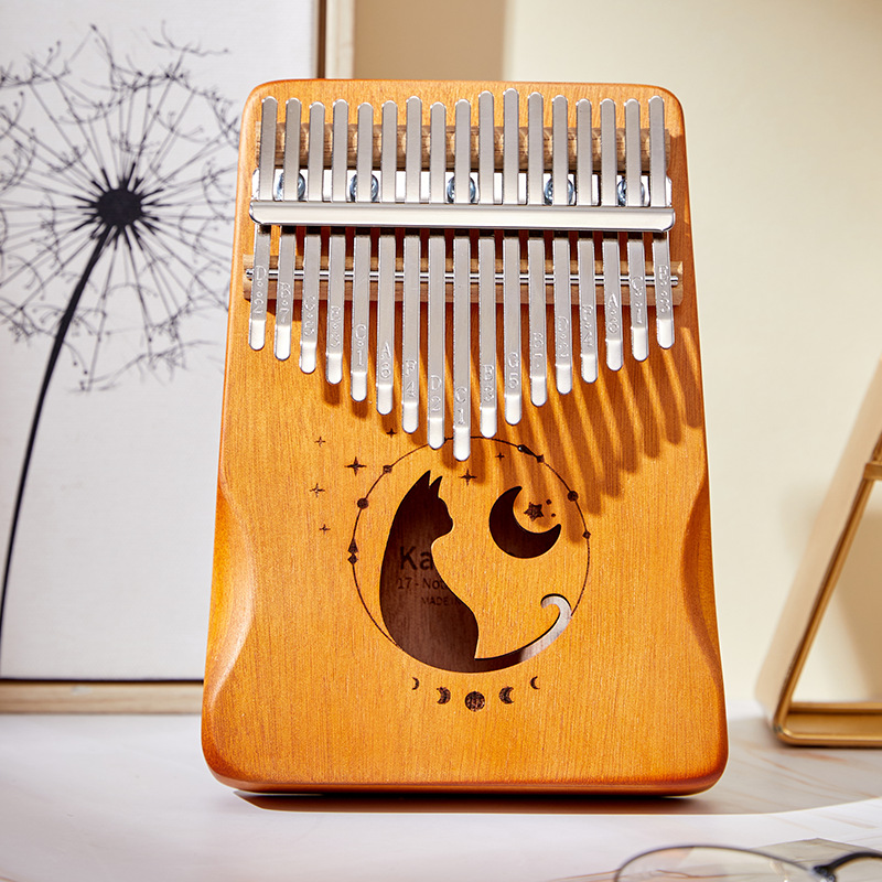 17 مفتاح كاليمبا متدرج اللون ت - مراجعة Musical Instrument Kalimba وسعره