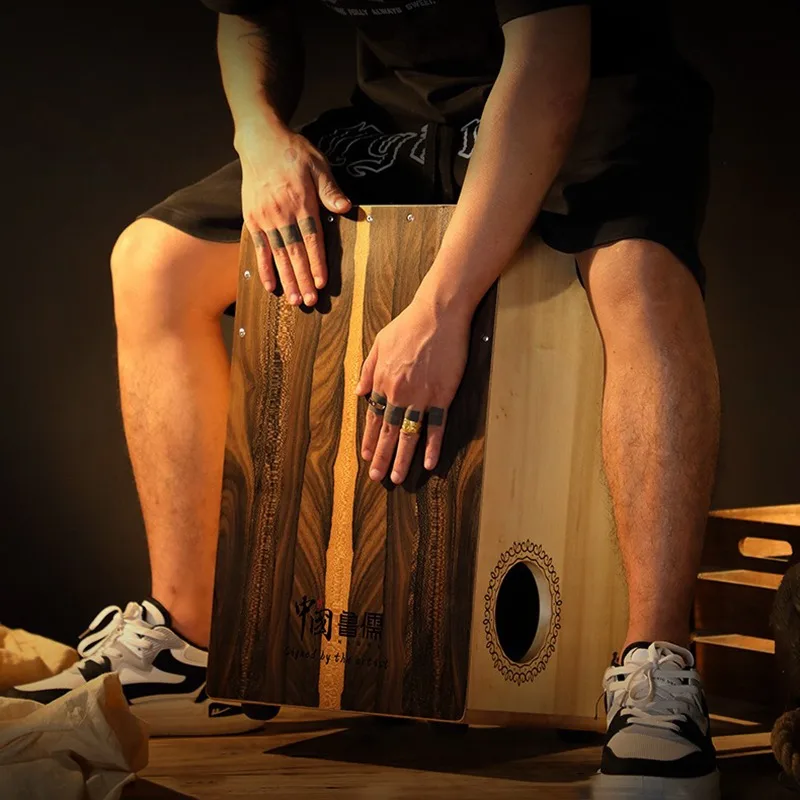خشب متين صندوق كاجون طبل برامي - مراجعة Musical Instrument Cajon وسعره