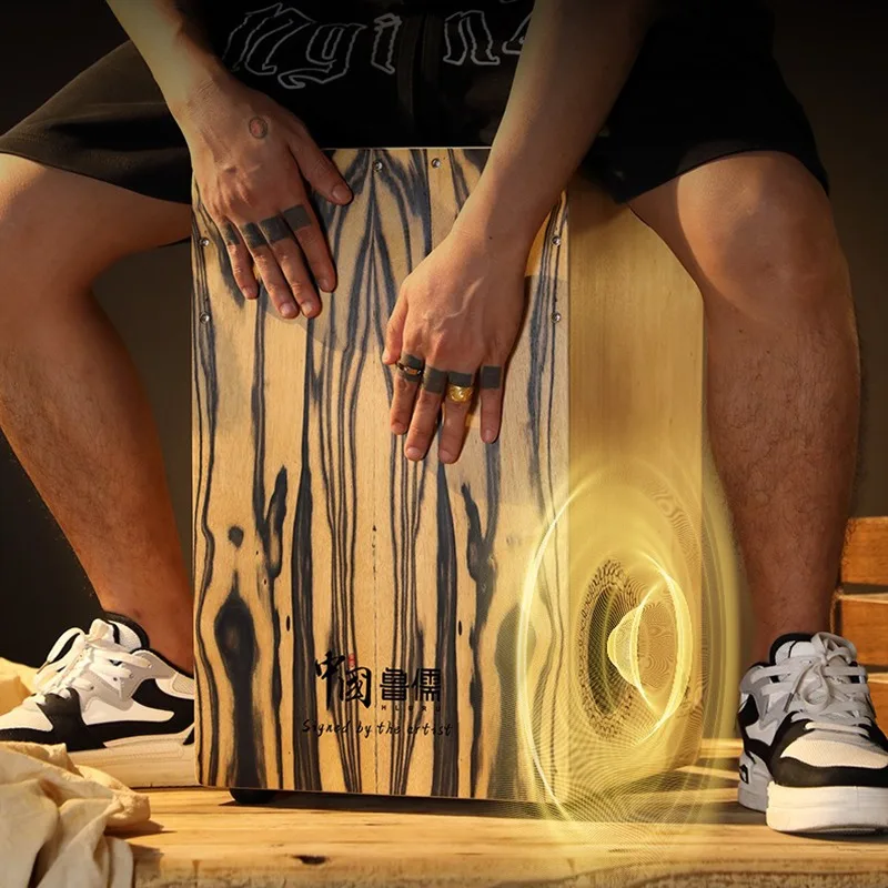 خشب متين صندوق كاجون طبل برامي - مراجعة Musical Instrument Cajon وسعره