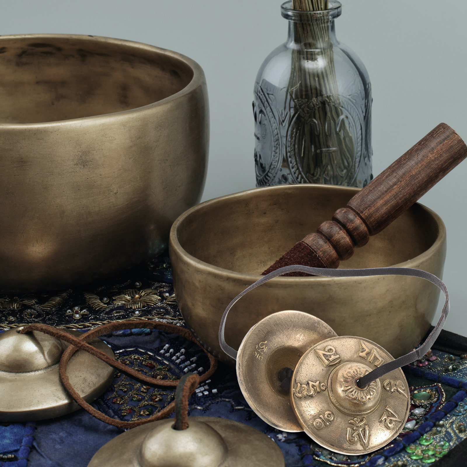 زوج من أجراس التينغشا التبتية، - مراجعة Musical Instrument Percussion وسعره