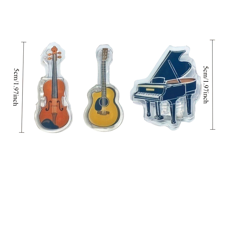 5 قطع مشبك موسيقى صغير من الأك - مراجعة Musical Instrument Coloring Pages وسعره